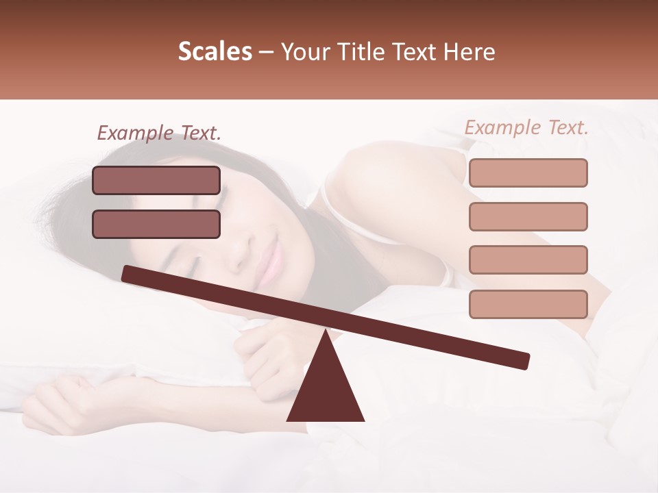 Sleeping Girl PowerPoint Template