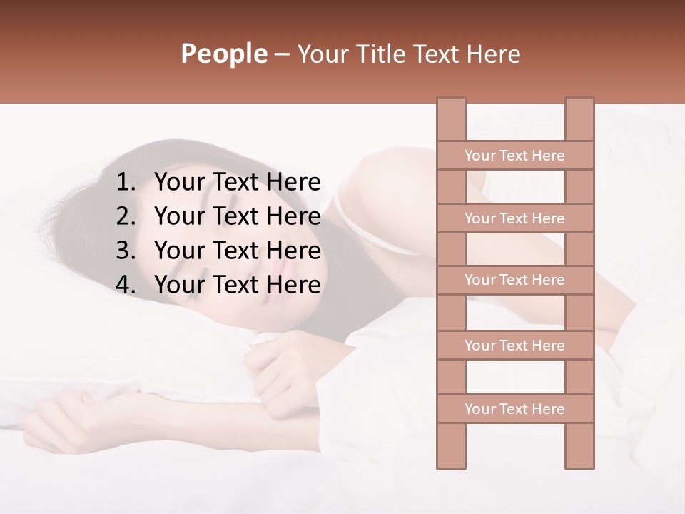 Sleeping Girl PowerPoint Template
