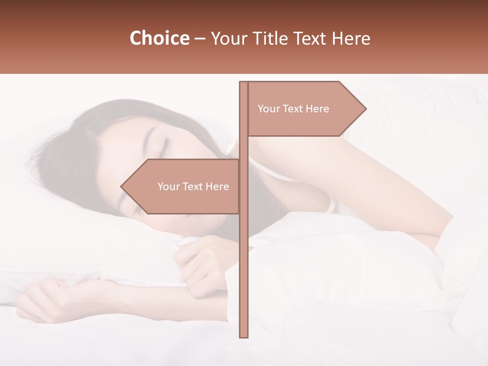 Sleeping Girl PowerPoint Template