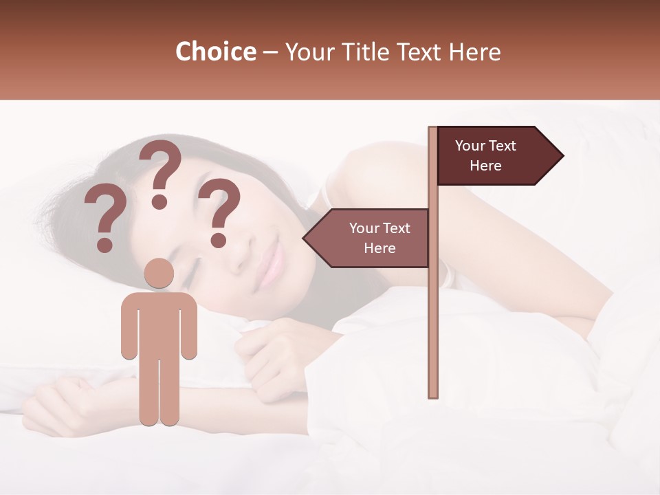 Sleeping Girl PowerPoint Template