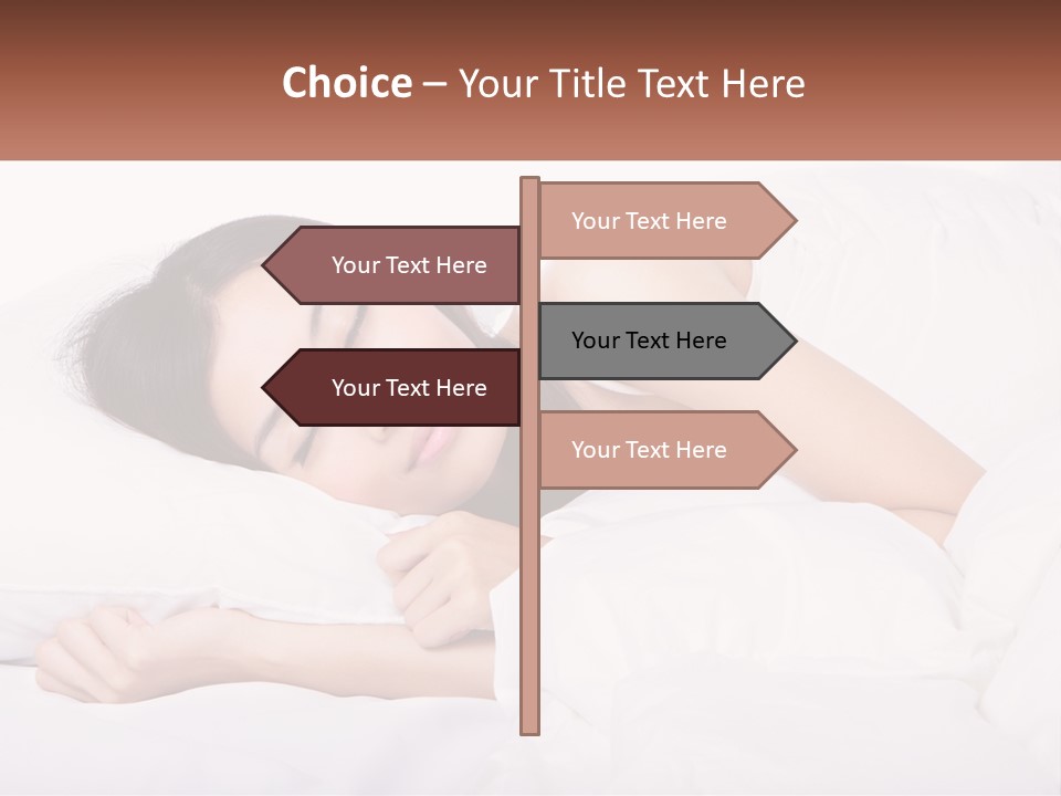 Sleeping Girl PowerPoint Template