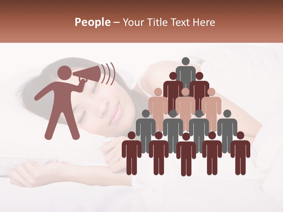 Sleeping Girl PowerPoint Template
