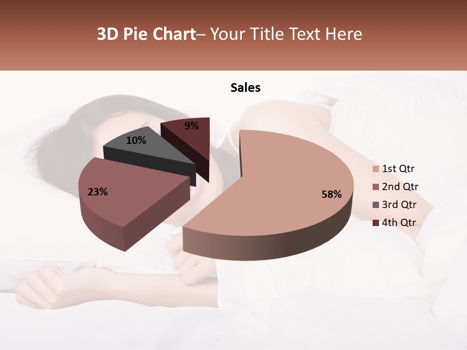 Sleeping Girl PowerPoint Template