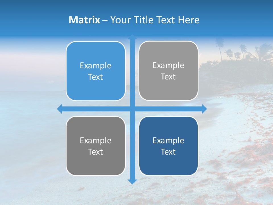 On The Seashore PowerPoint Template