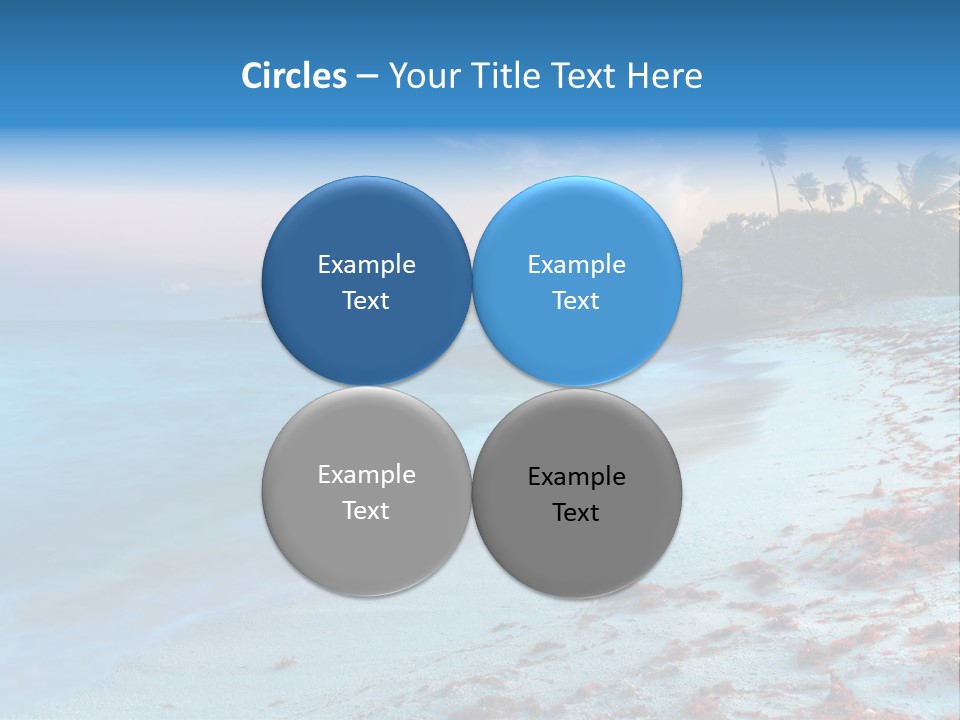 On The Seashore PowerPoint Template