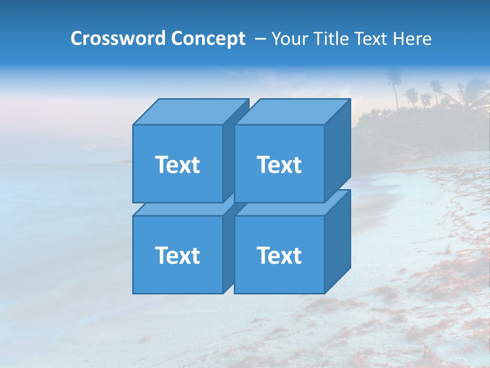 On The Seashore PowerPoint Template