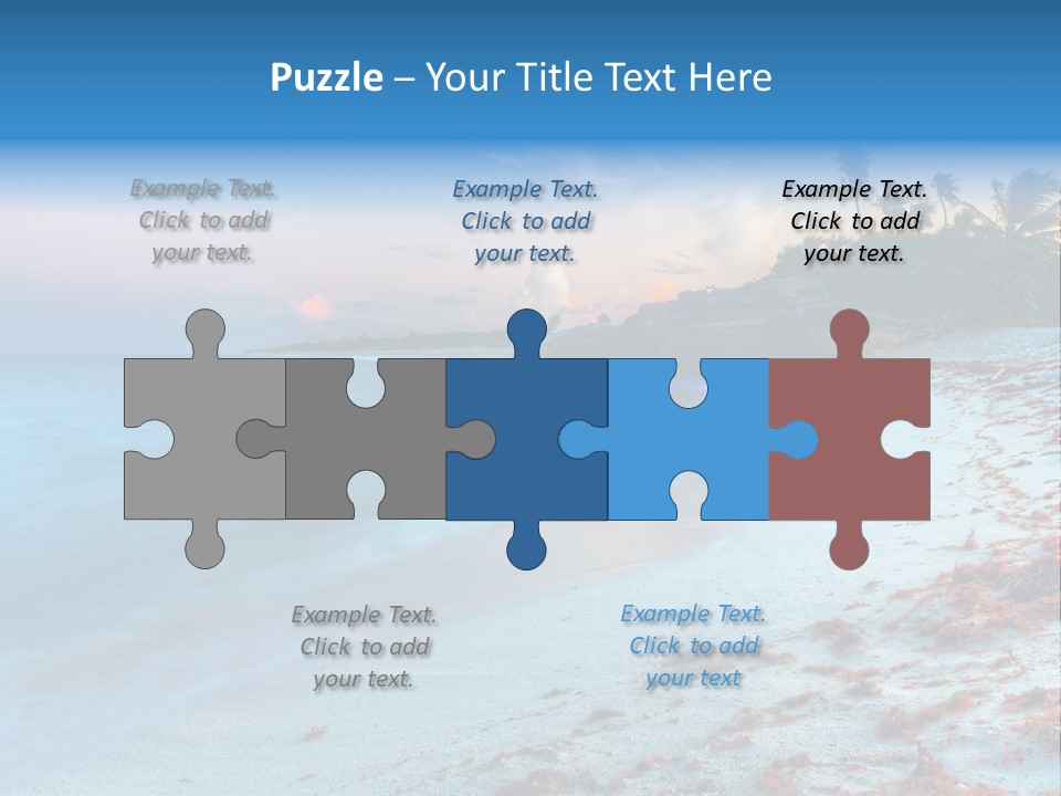 On The Seashore PowerPoint Template