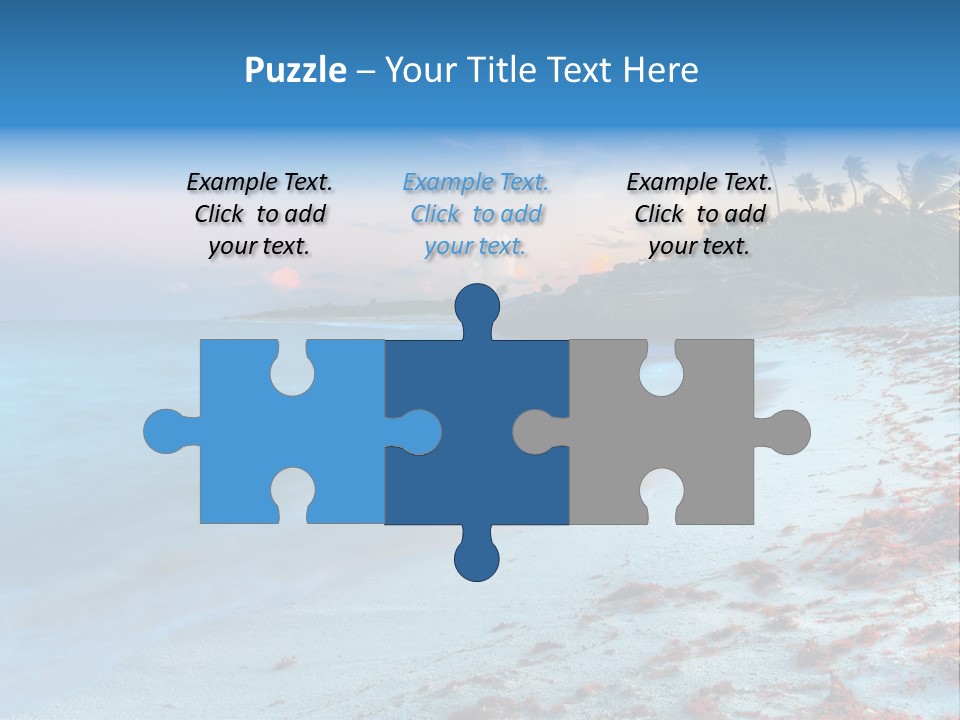 On The Seashore PowerPoint Template