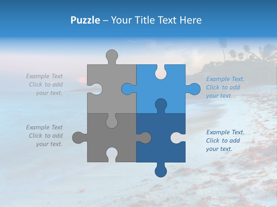 On The Seashore PowerPoint Template