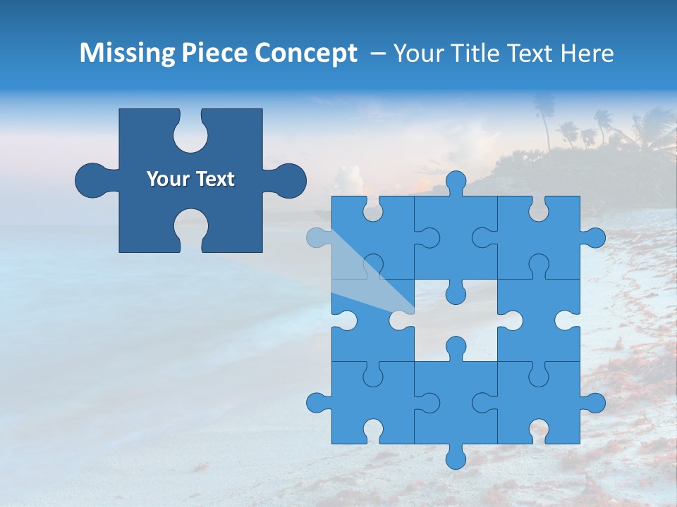 On The Seashore PowerPoint Template