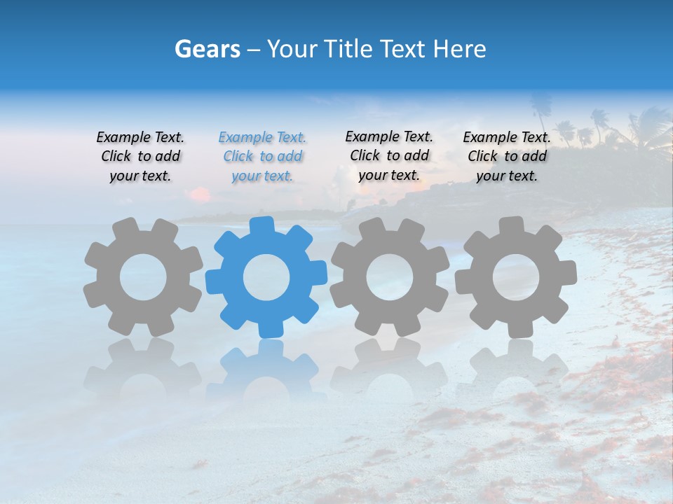 On The Seashore PowerPoint Template