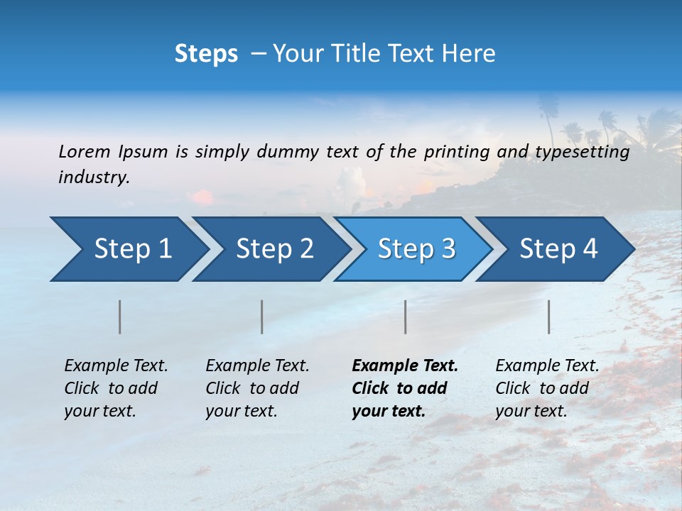 On The Seashore PowerPoint Template