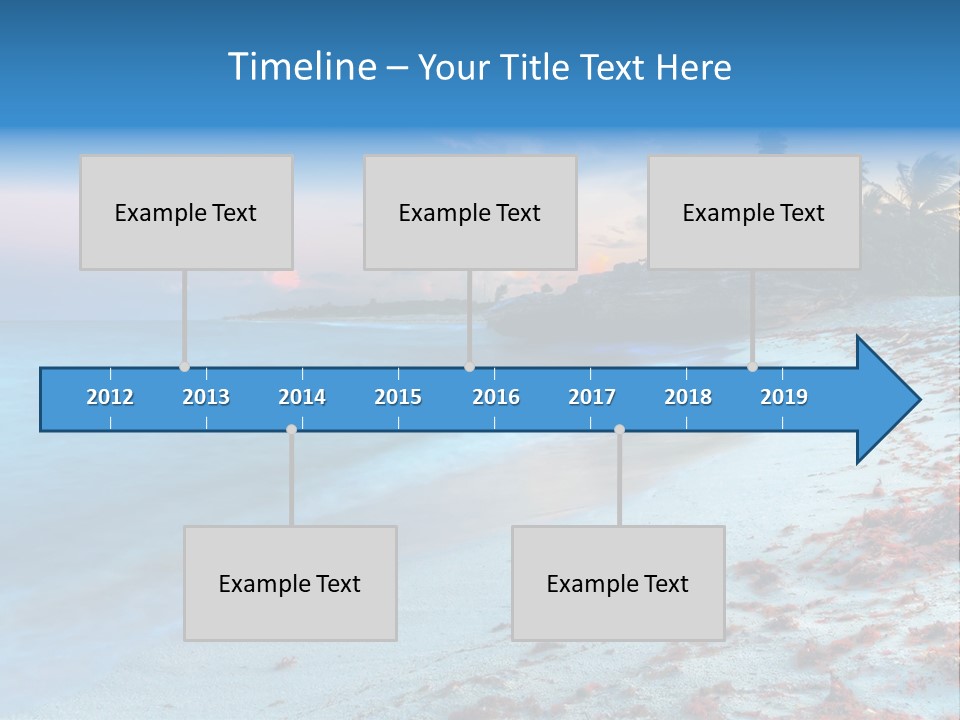 On The Seashore PowerPoint Template