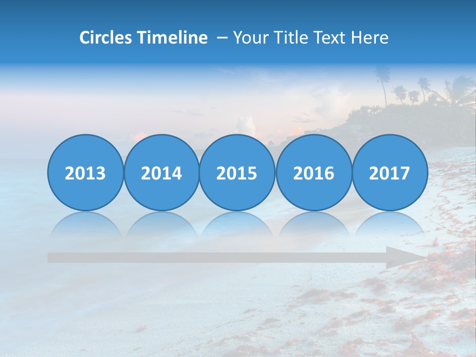 On The Seashore PowerPoint Template