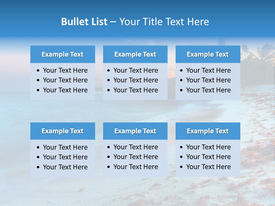 On The Seashore PowerPoint Template