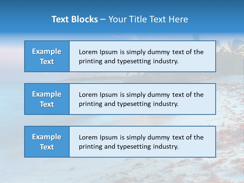 On The Seashore PowerPoint Template
