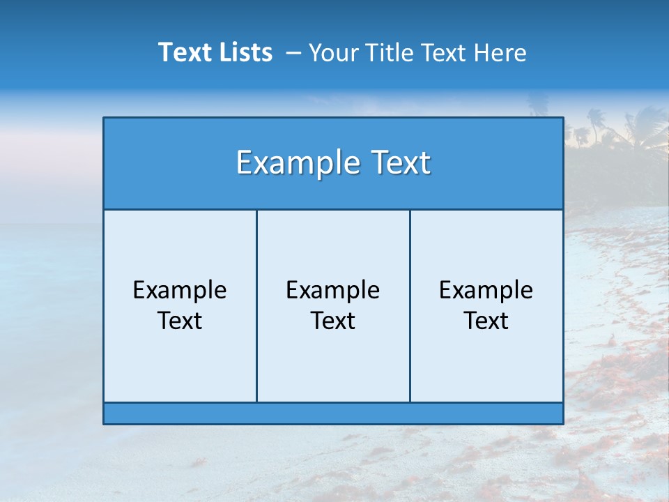 On The Seashore PowerPoint Template