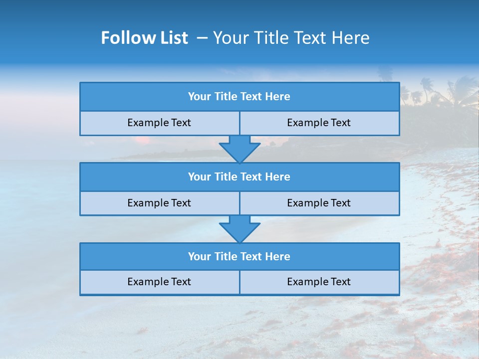 On The Seashore PowerPoint Template