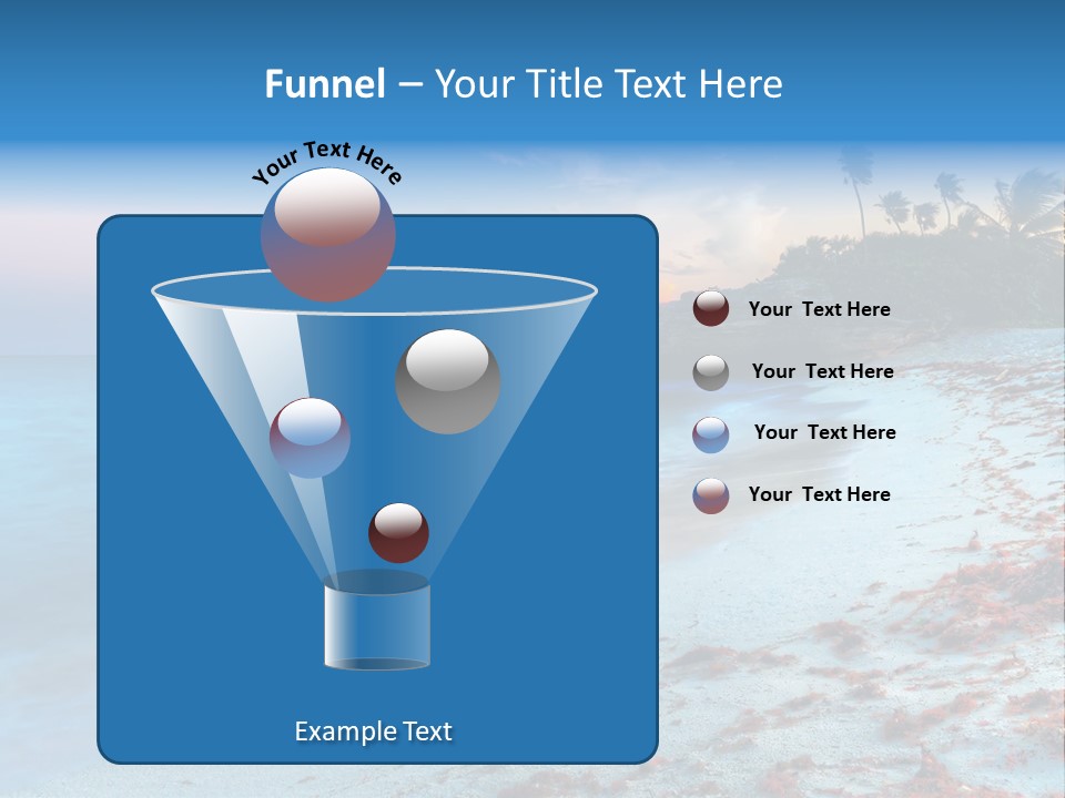 On The Seashore PowerPoint Template