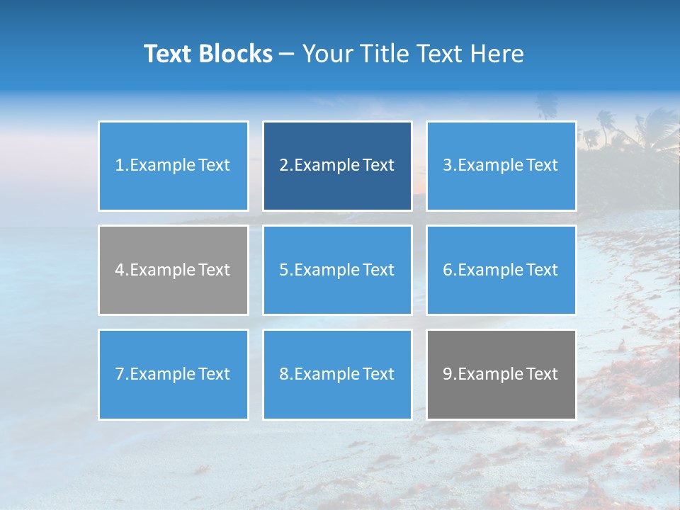 On The Seashore PowerPoint Template