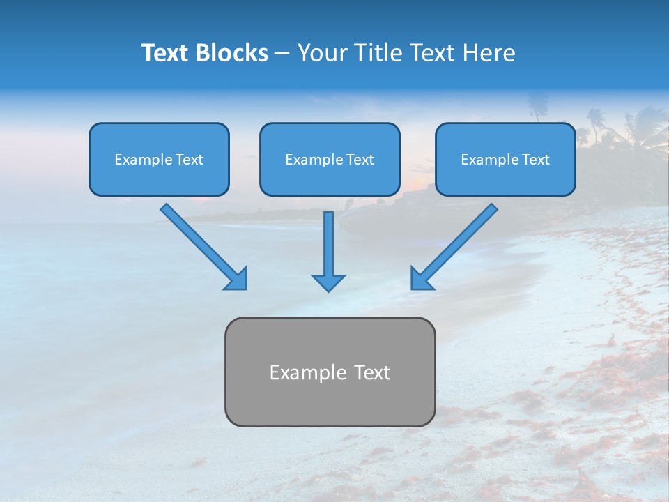 On The Seashore PowerPoint Template
