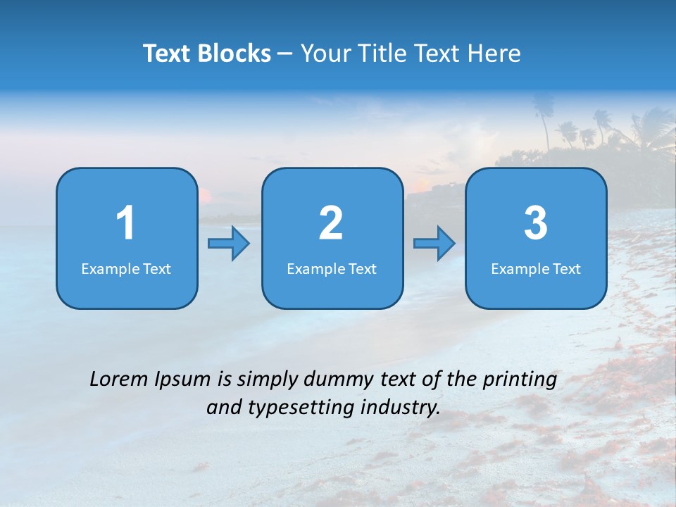 On The Seashore PowerPoint Template