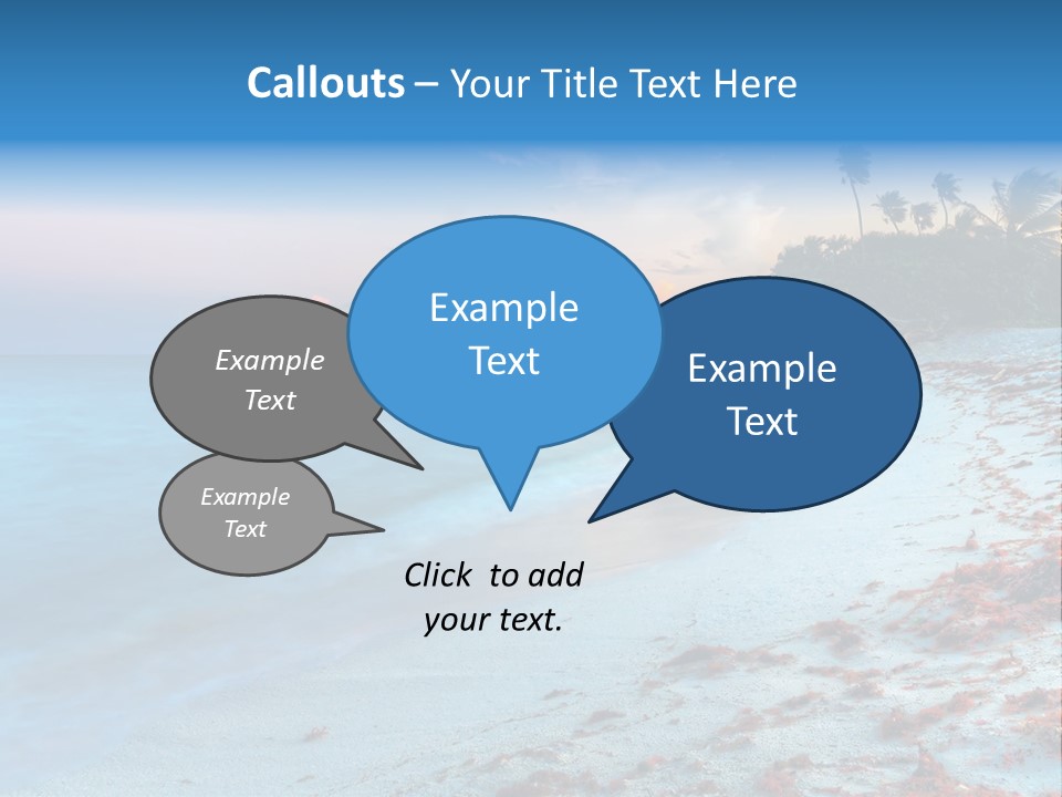 On The Seashore PowerPoint Template