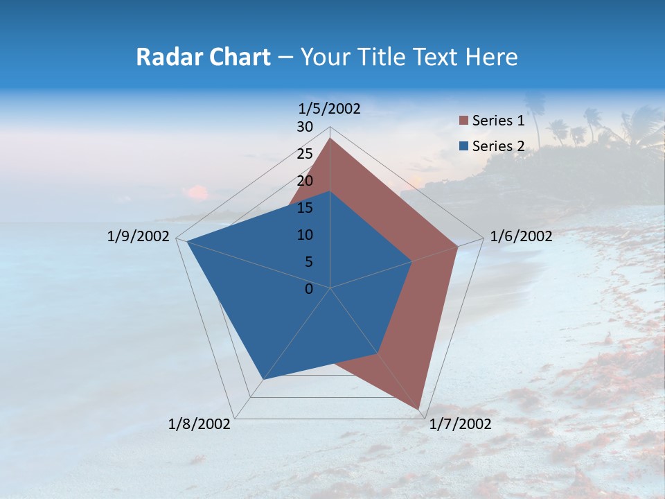 On The Seashore PowerPoint Template