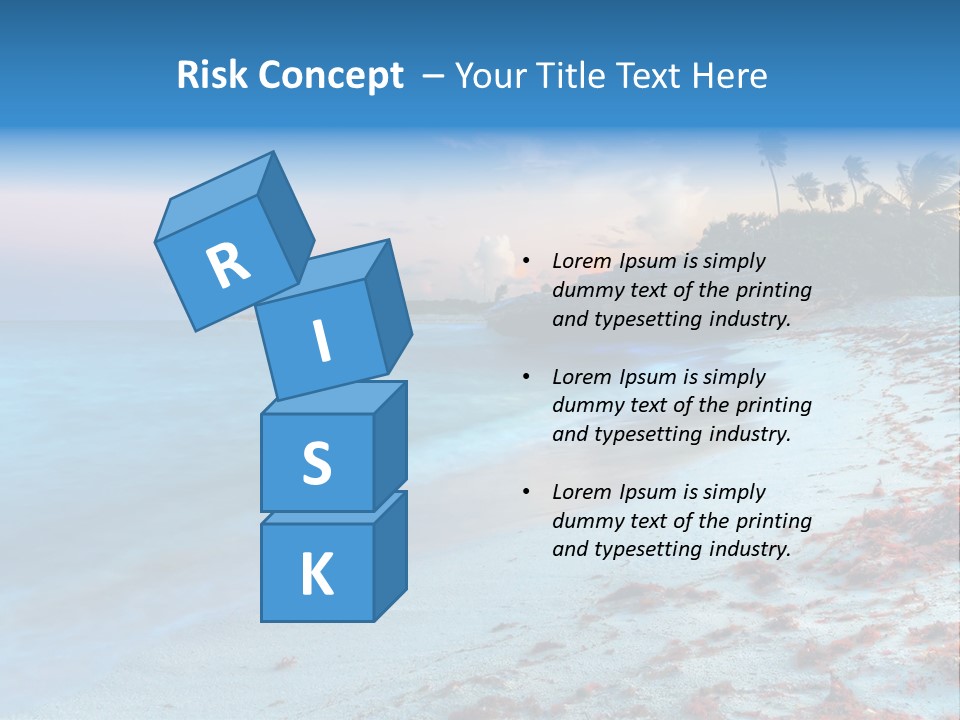 On The Seashore PowerPoint Template