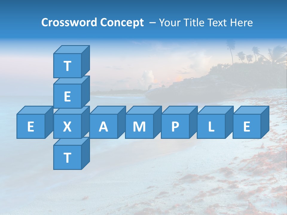 On The Seashore PowerPoint Template