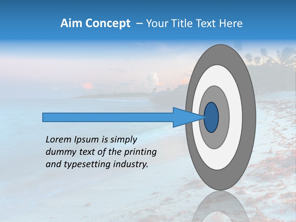 On The Seashore PowerPoint Template