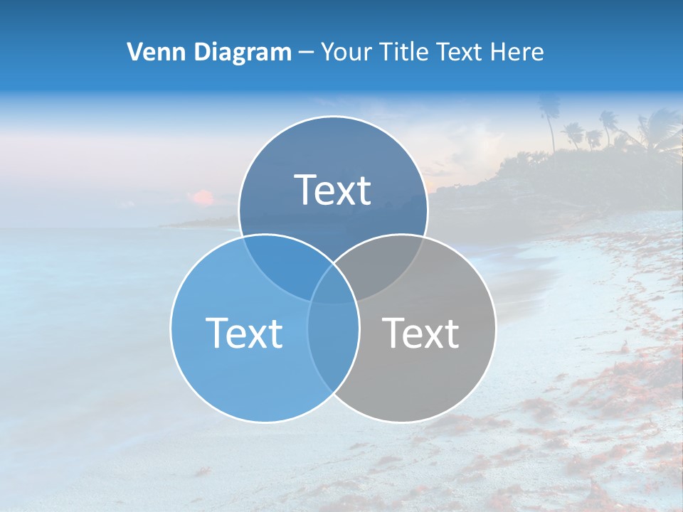 On The Seashore PowerPoint Template