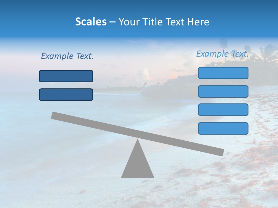 On The Seashore PowerPoint Template