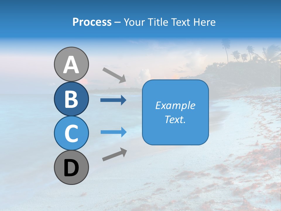 On The Seashore PowerPoint Template