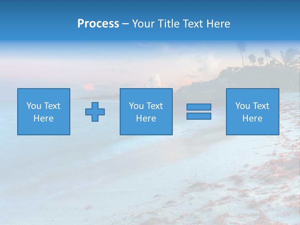 On The Seashore PowerPoint Template