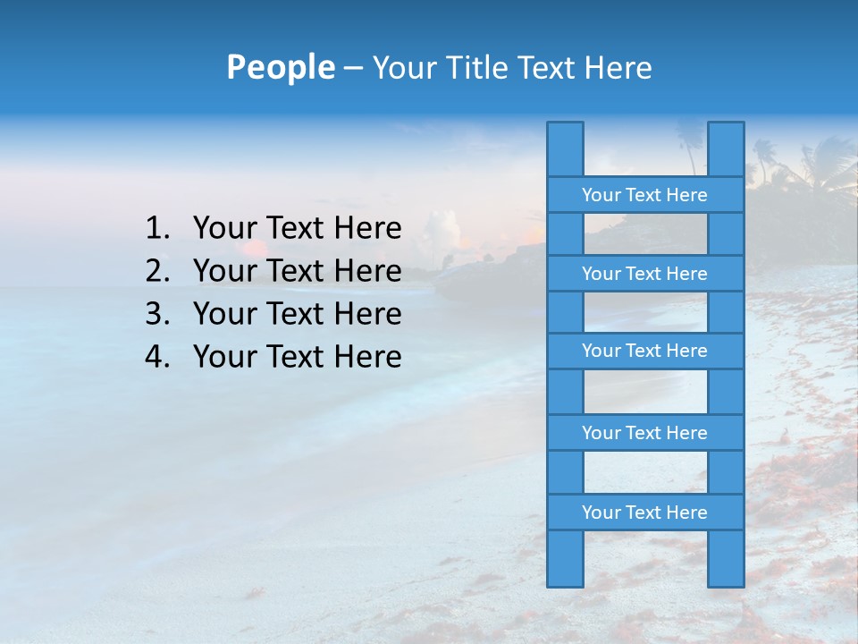 On The Seashore PowerPoint Template