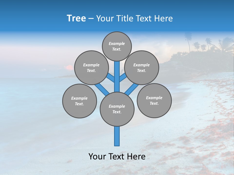 On The Seashore PowerPoint Template