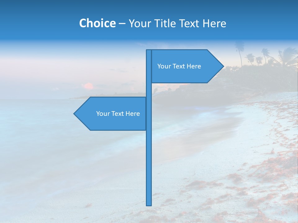 On The Seashore PowerPoint Template