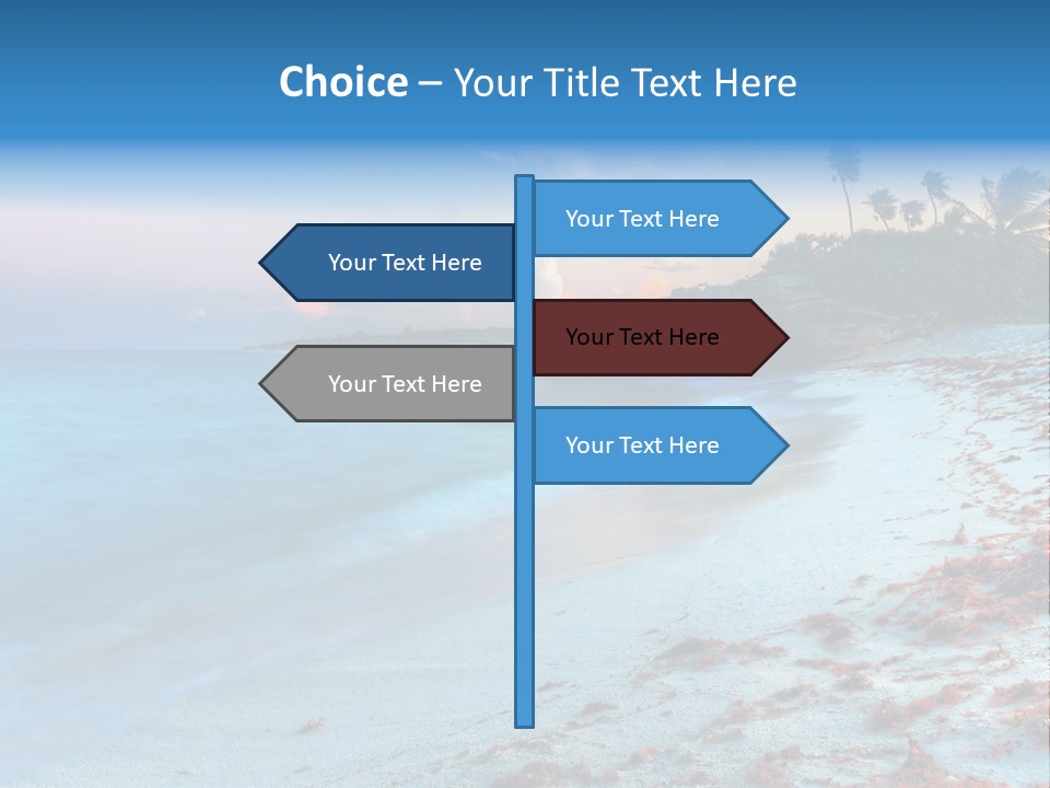 On The Seashore PowerPoint Template