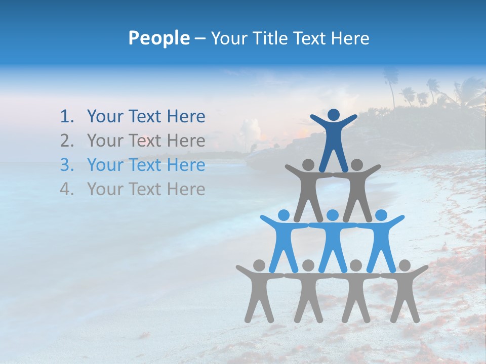 On The Seashore PowerPoint Template