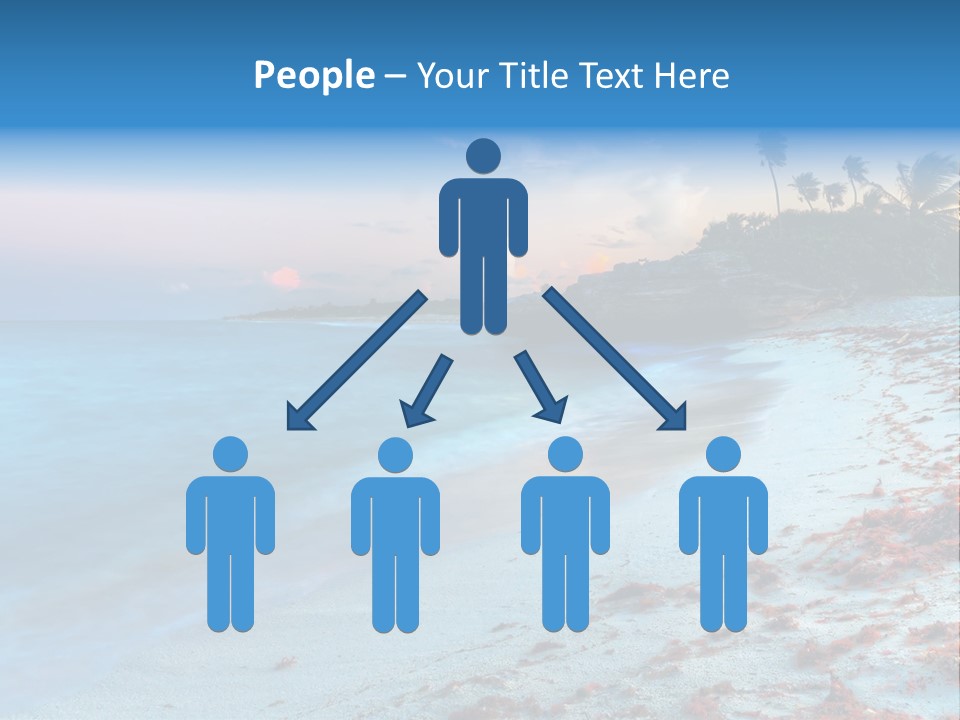 On The Seashore PowerPoint Template