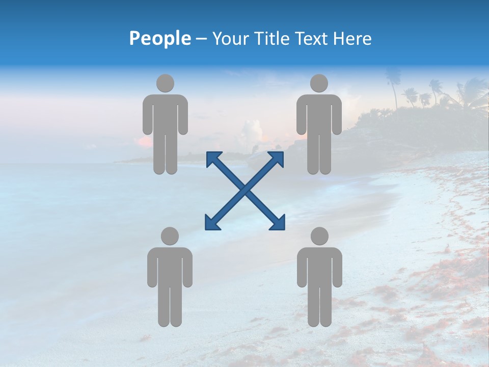 On The Seashore PowerPoint Template