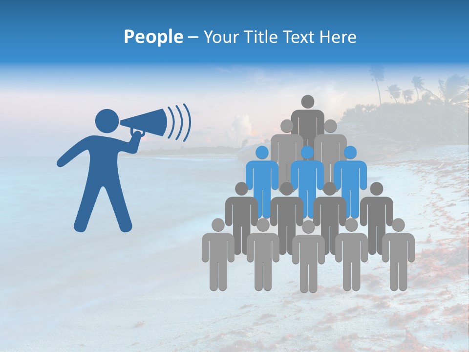 On The Seashore PowerPoint Template