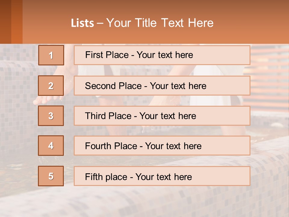 In The Pool PowerPoint Template