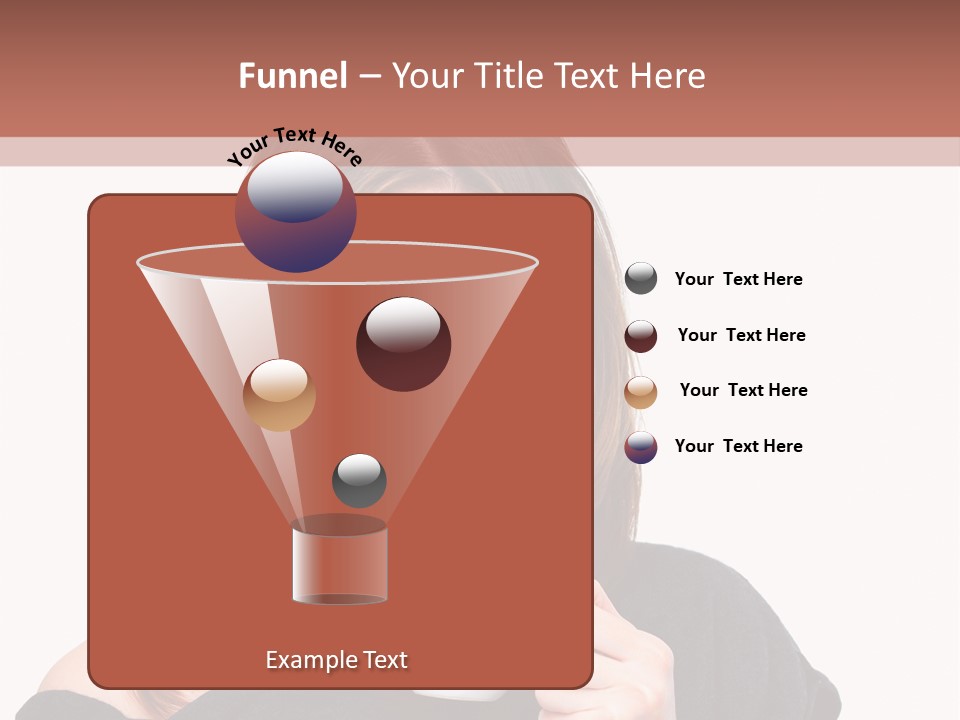 Girl Drinking Coffee PowerPoint Template