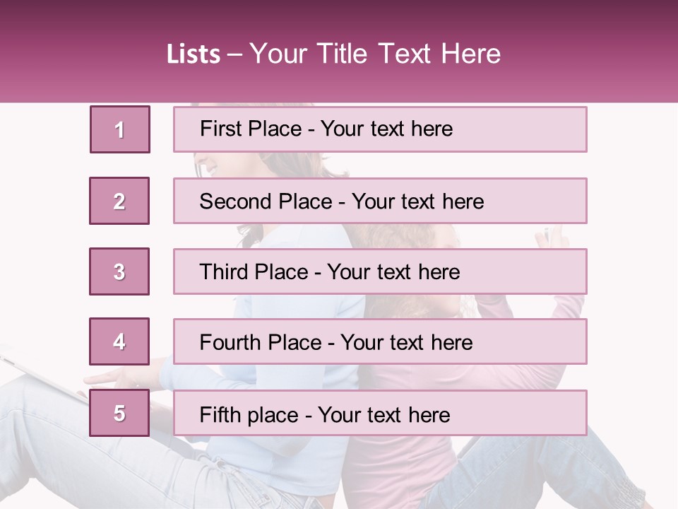 Mom With Daughter On The Internet PowerPoint Template