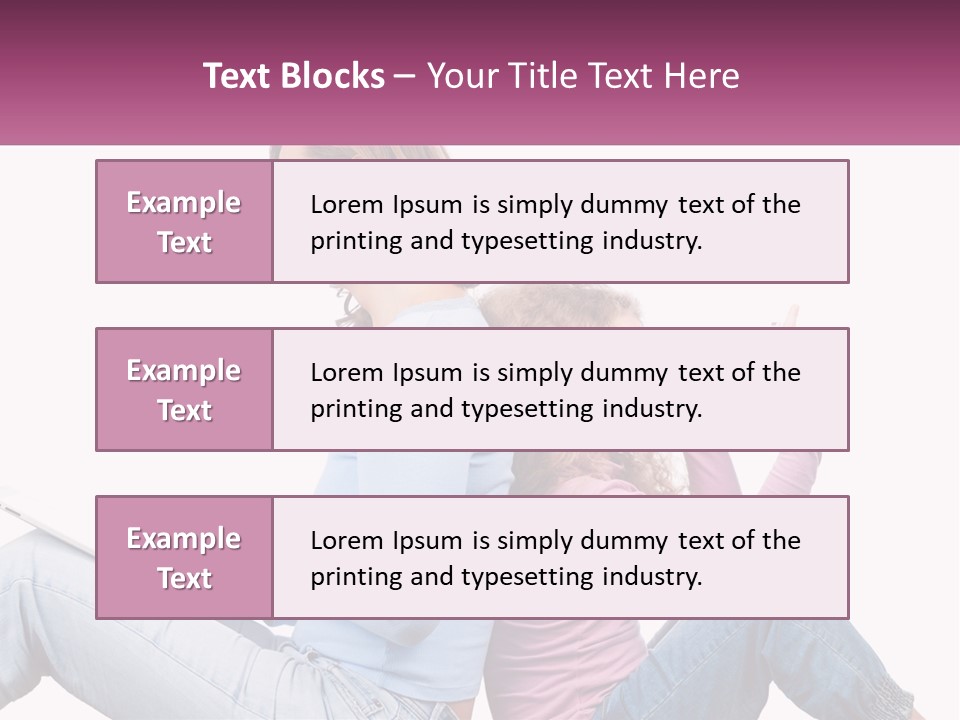 Mom With Daughter On The Internet PowerPoint Template