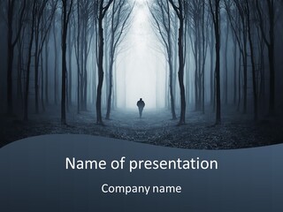 Man In The Forest PowerPoint Template