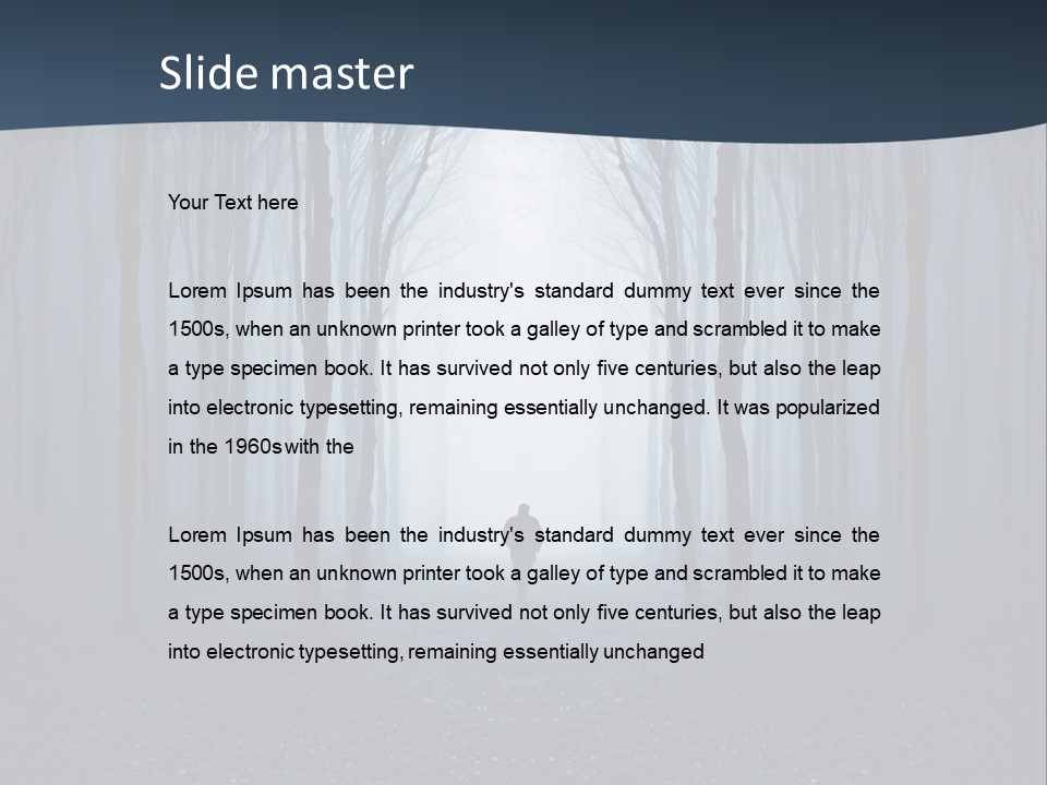 Man In The Forest PowerPoint Template