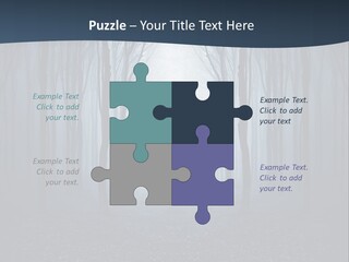 Man In The Forest PowerPoint Template